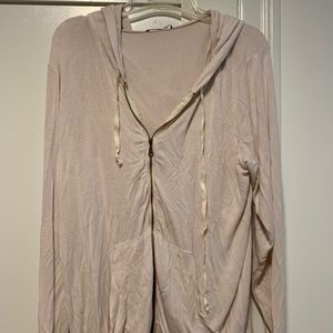 Oversized brandy zip up